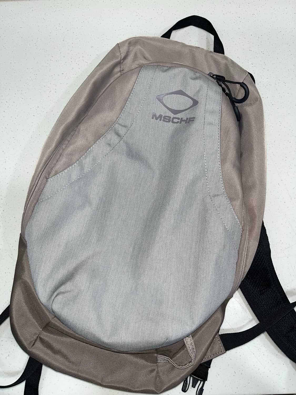 미스치프 롬버스 백팩 핑크 그레이 상품이미지1