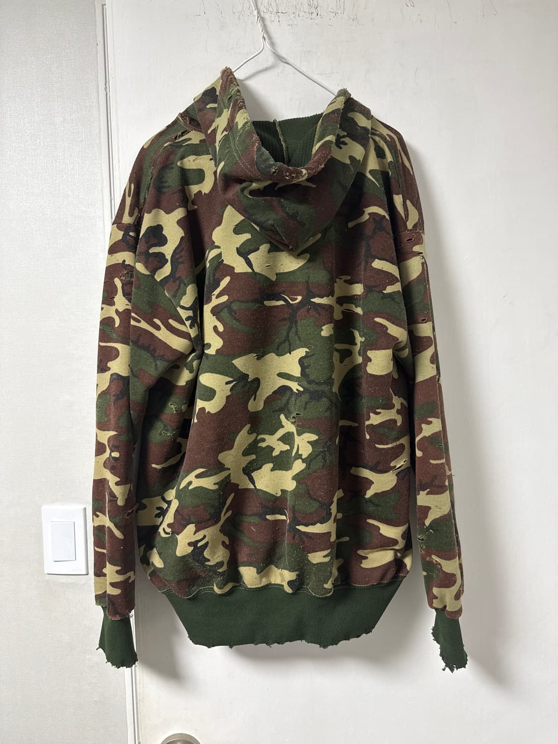 디디에르웨어 70s 카모플라주 디스트레스드 후드 집업파카 상품이미지3