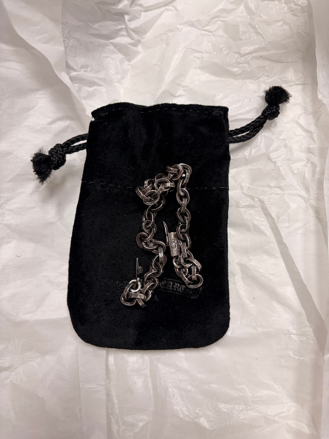 크롬하츠 페이퍼체인 스몰 8인치 팔찌 상품이미지1