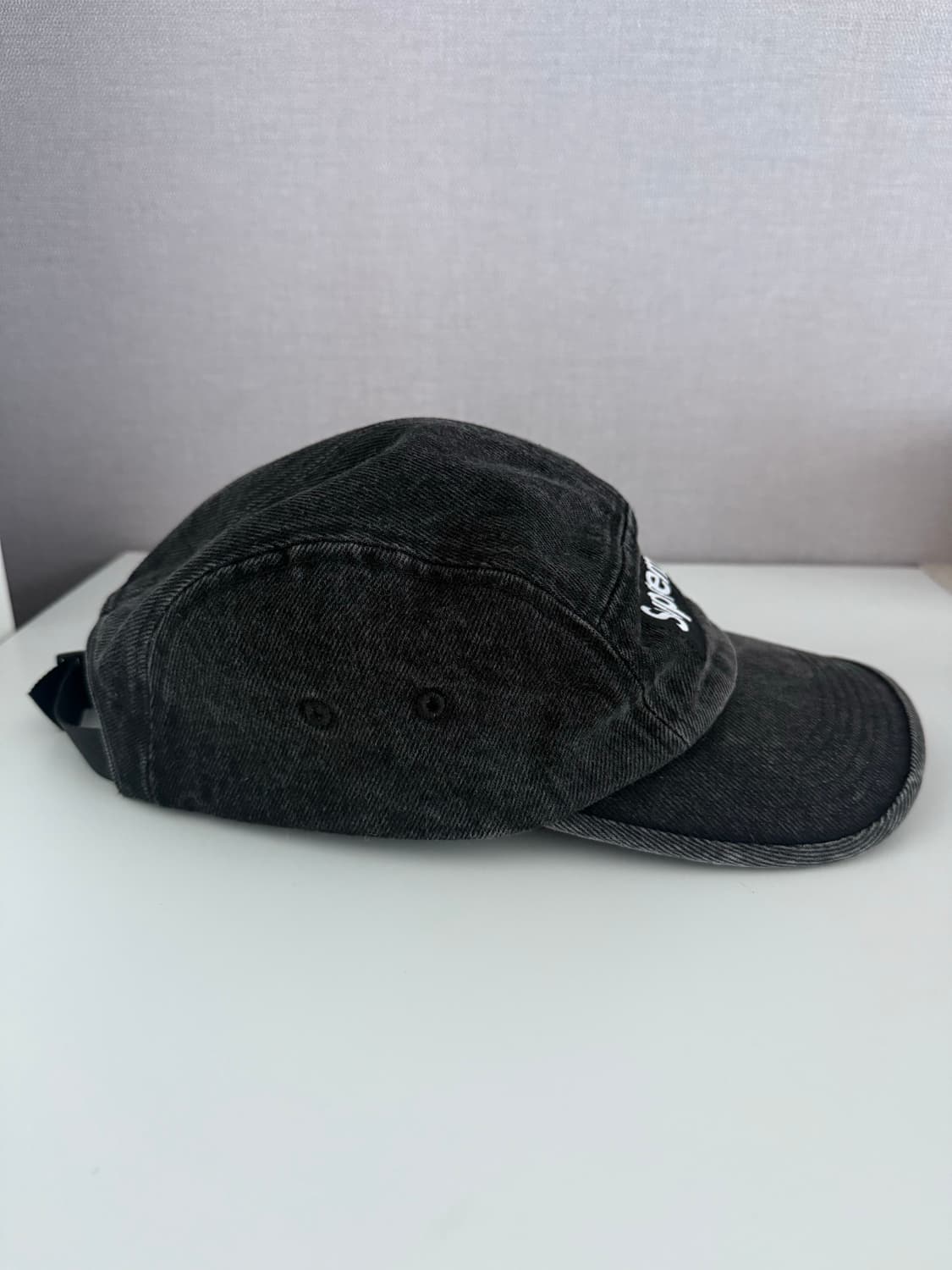 슈프림 데님 캠프캡 블랙 -24SS 상품이미지2