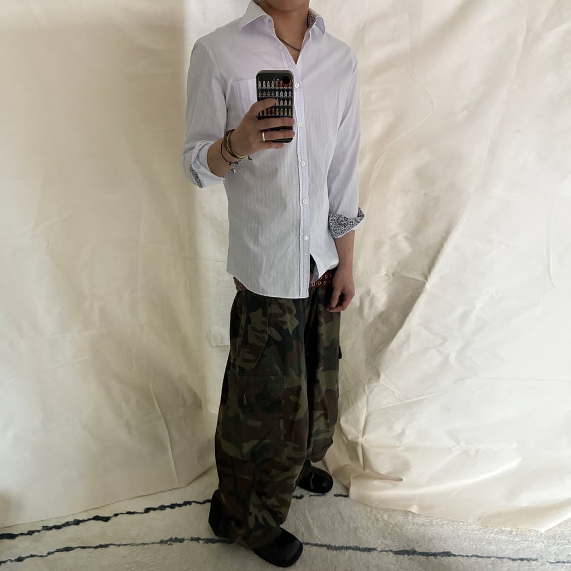 Paul Smith Floral Trim Stripe Shirt 상품이미지1