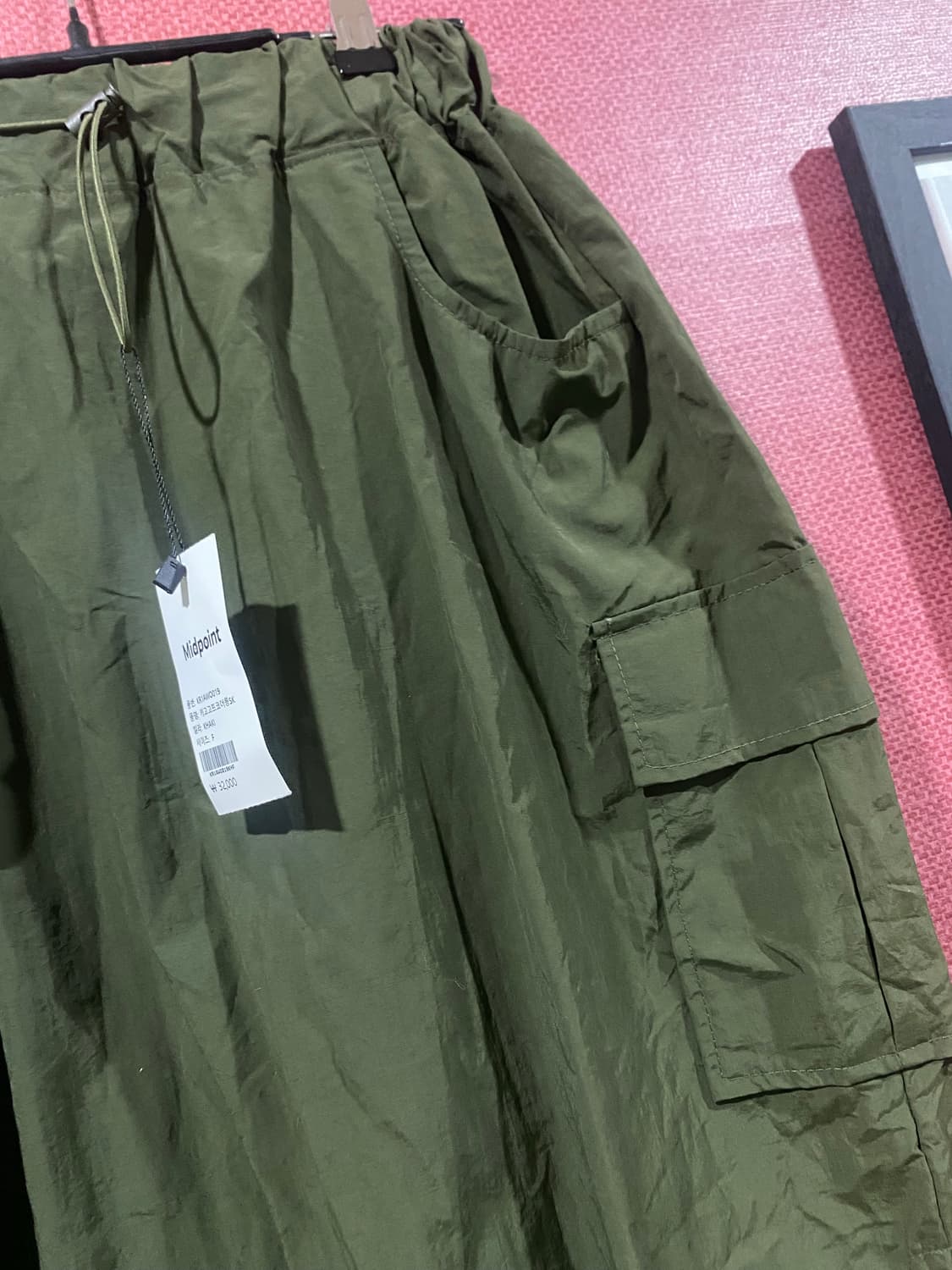 미드포인트 카키 카고 롱 스커트 F(새상품) 상품이미지2