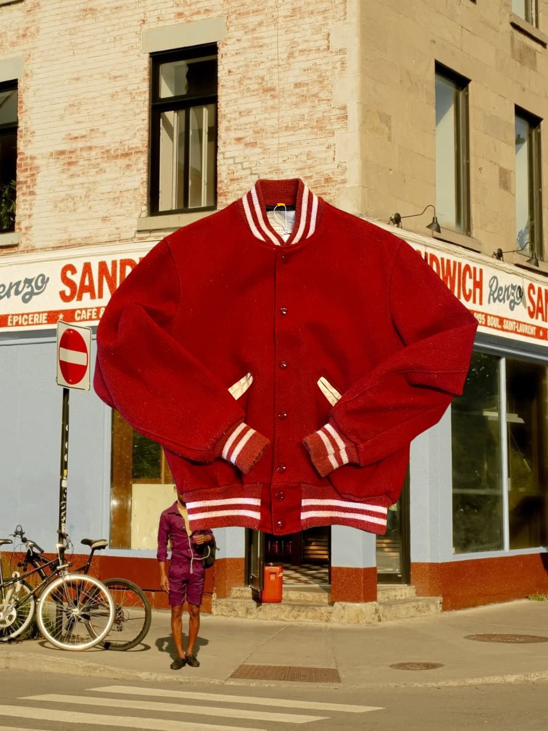 빈티지 울 베이스볼 자켓 (Man M) AA1304 상품이미지1