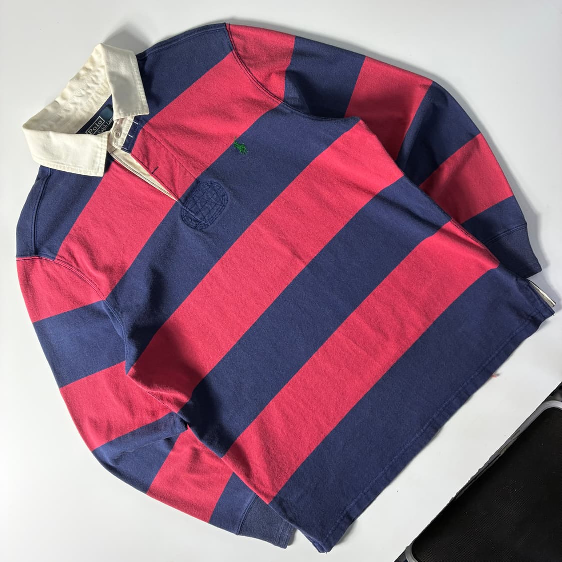 Polo  폴로 랄프로렌 자수 스트라이프 럭비티셔츠  상품이미지2