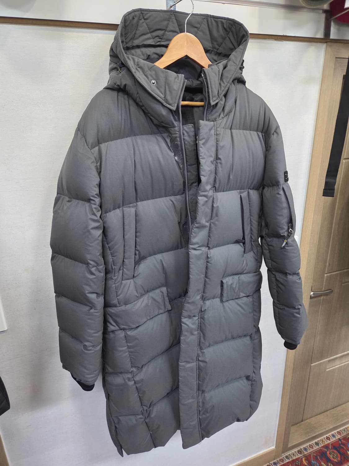 내셔널지오그래픽 엑스밴딩 롱패딩 차콜 xxl 상품이미지7