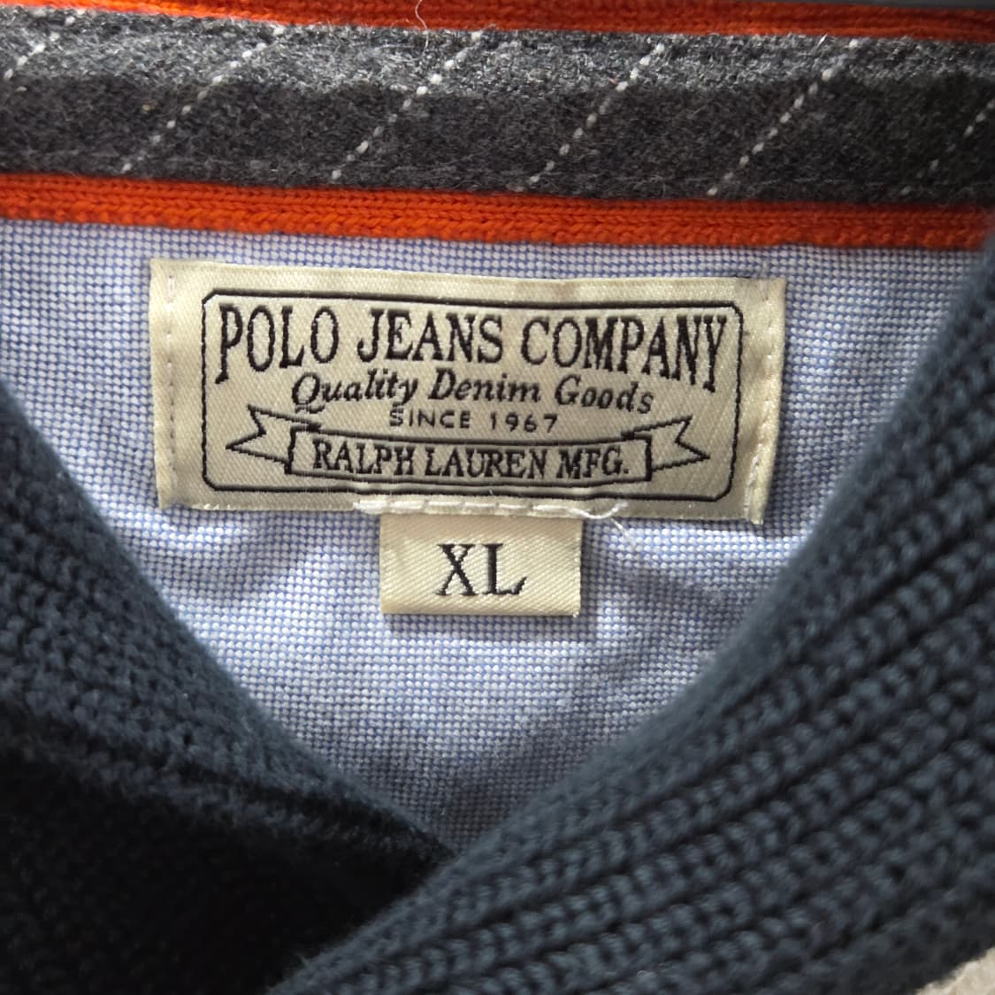 폴로진스 숄카라 스트라이프 니트 XL  상품이미지3