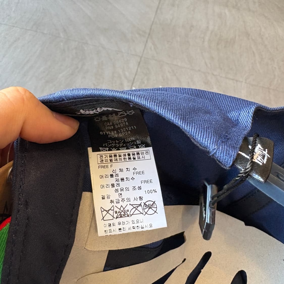 스투시 빅 스탁 네이비 캡 모자 상품이미지4