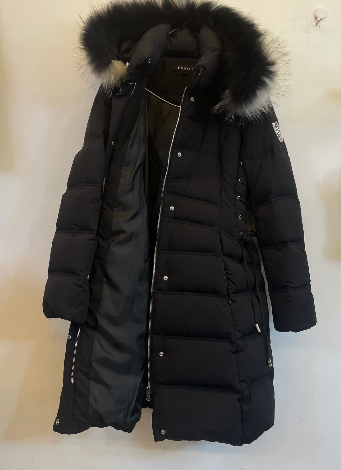 EGOIST 에고이스트 라쿤퍼 오리털 벨트롱패딩 여성덕다운롱패딩66 상품이미지3