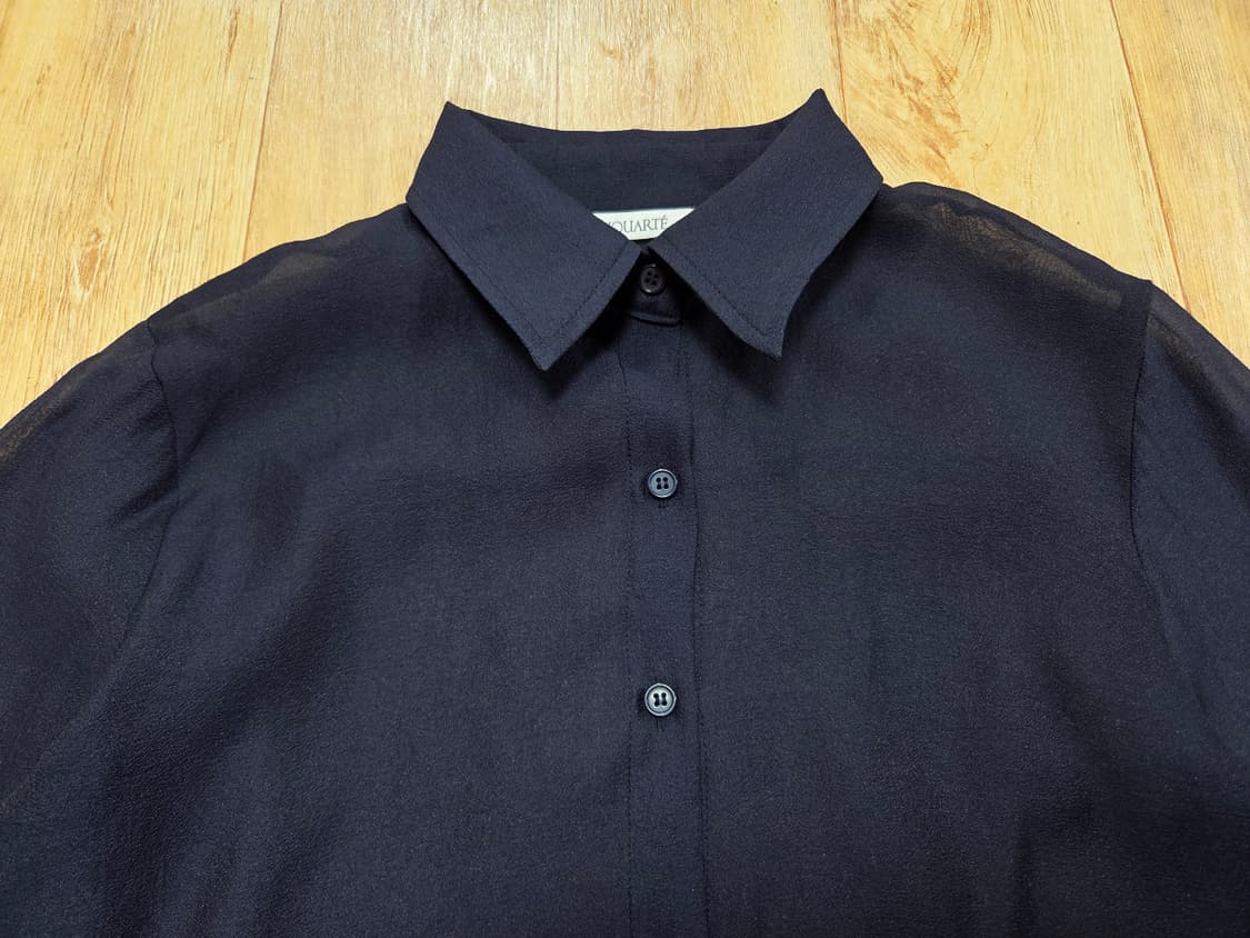 누아르테(NOUARTE) 글렌 시어 블라우스셔츠 55-66 새상품 상품이미지5