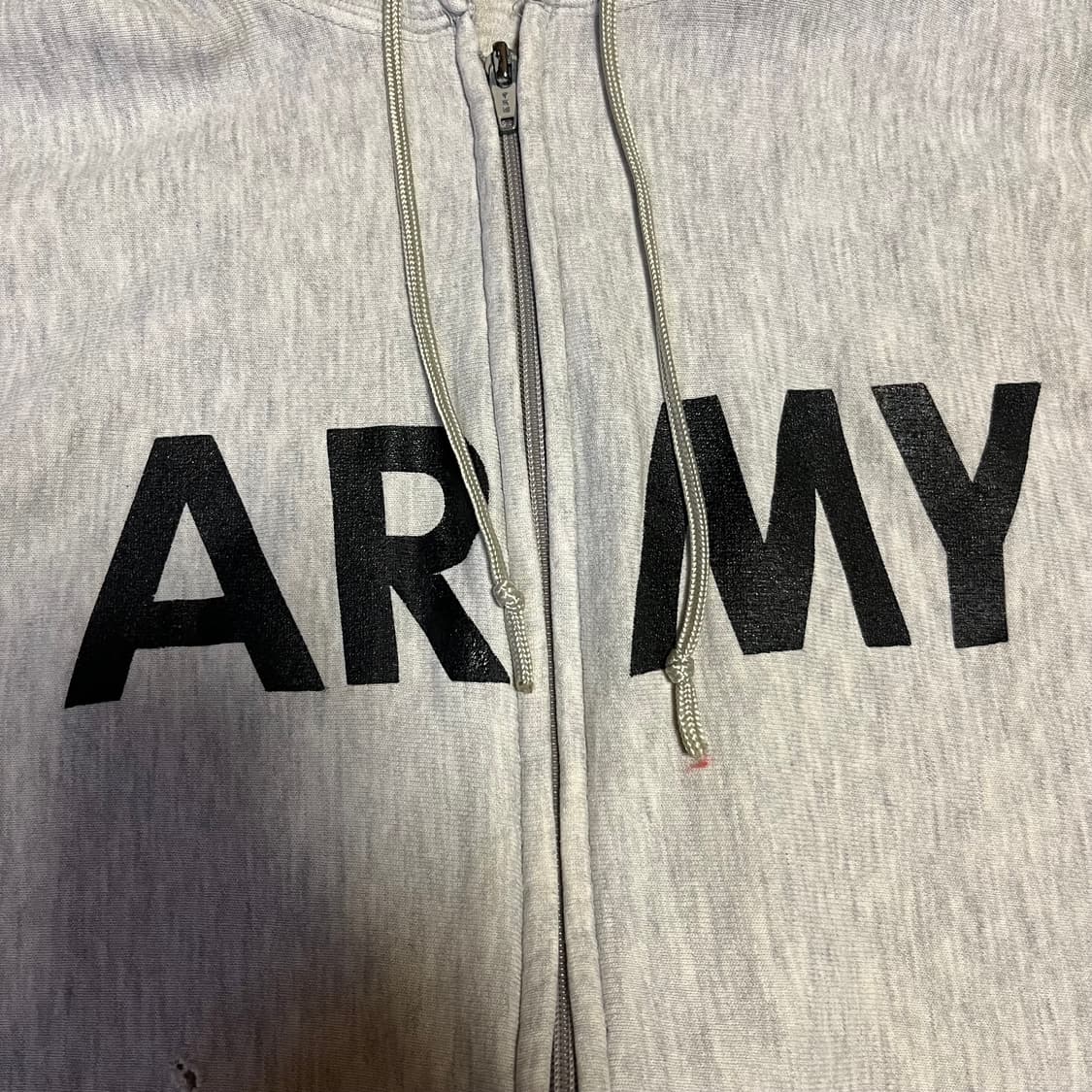 [XL] 90s USA 챔피온 리버스위브 아미 후드집업 상품이미지2