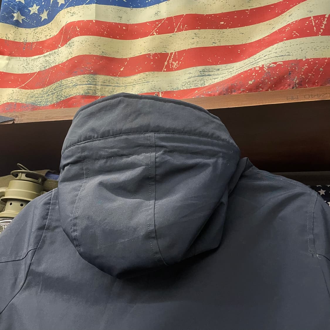 10s 단톤 후드 버튼 집업 네이비 다운 자켓 N205 상품이미지8