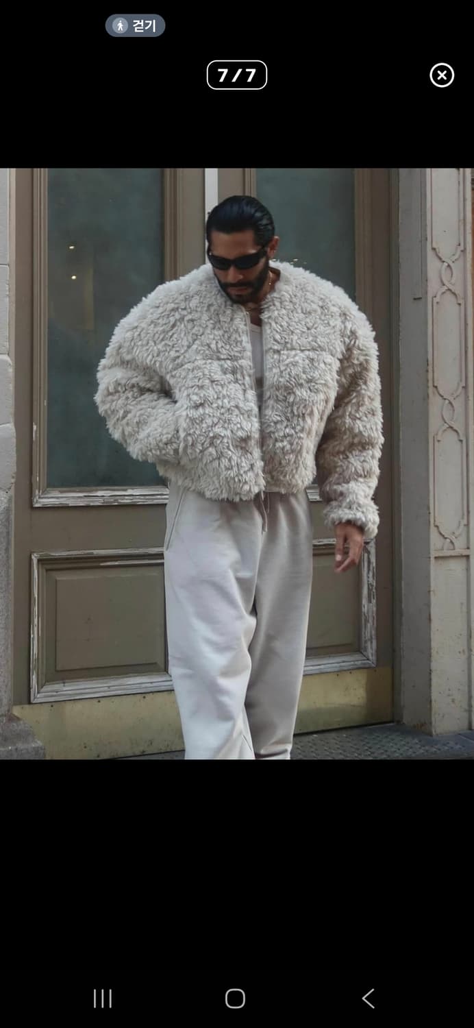 엔타이어 스튜디오 샤기 오버코트M사이즈 상품이미지1