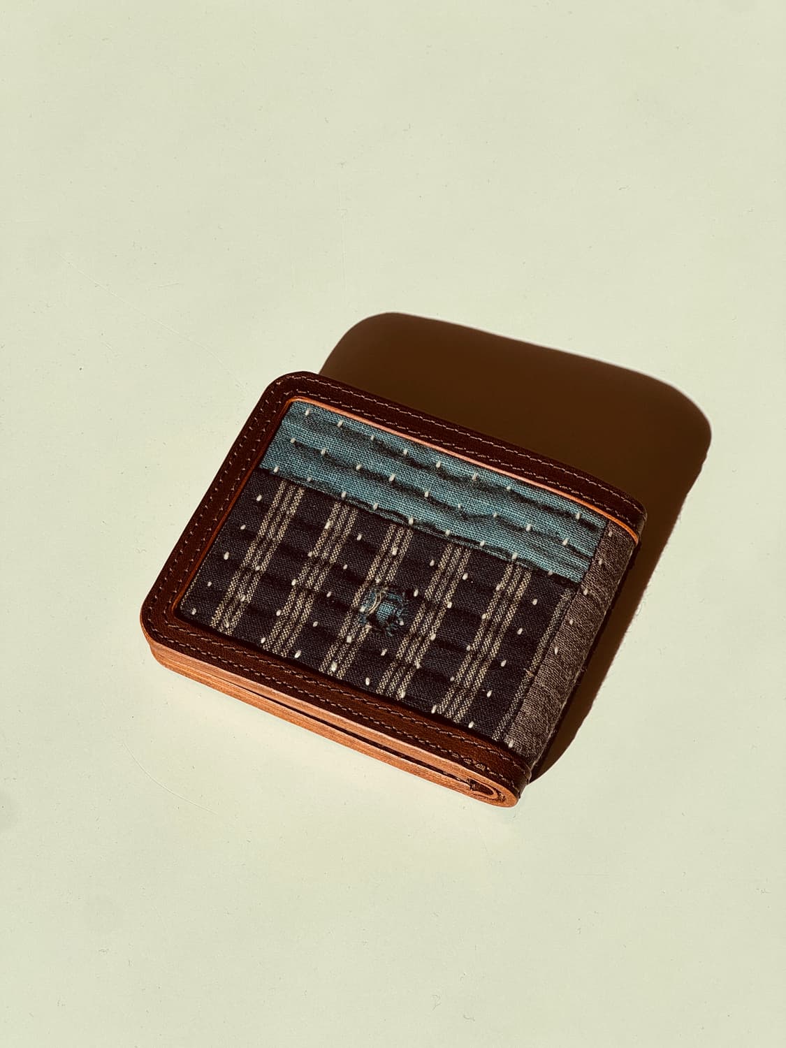 사시코 스티치 데님 반지갑 상품이미지3