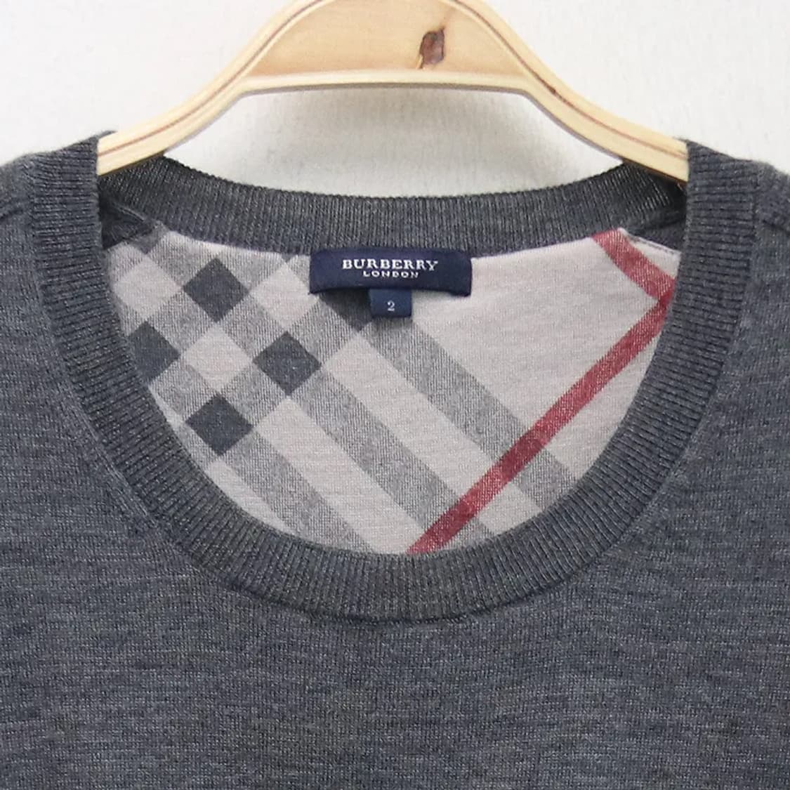 버버리 울 반팔 니트 60850 상품이미지3