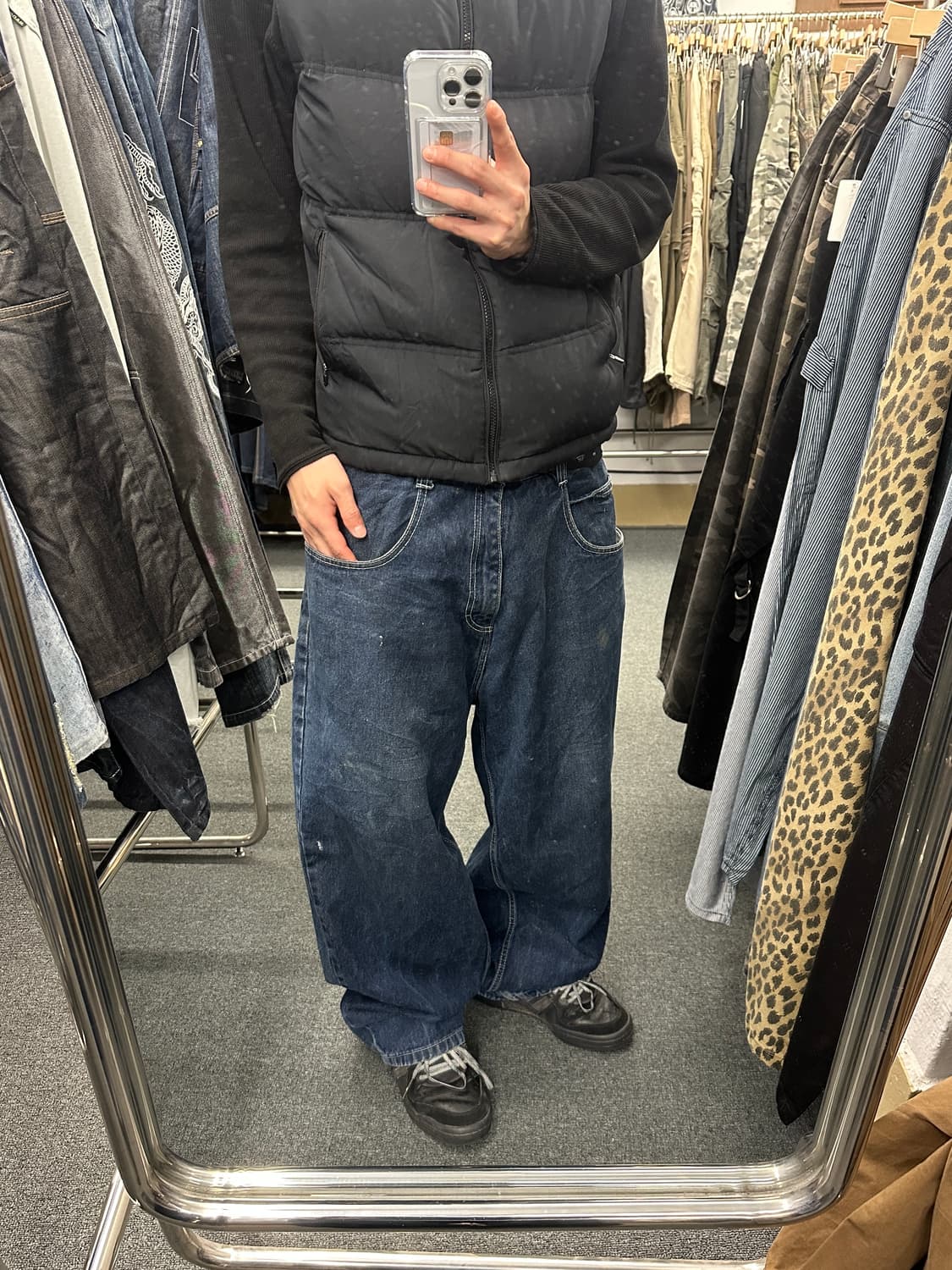 38) 사우스폴 올드스쿨 진청 힙합 데님팬츠 상품이미지1