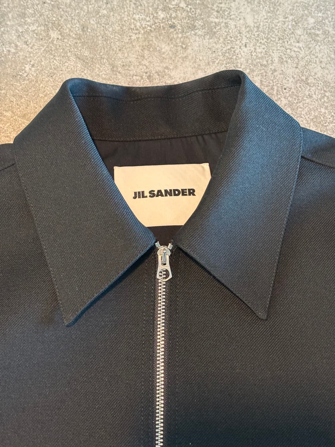 질샌더 / 남성 샤프 셔츠 재킷 - 블랙 상품이미지2