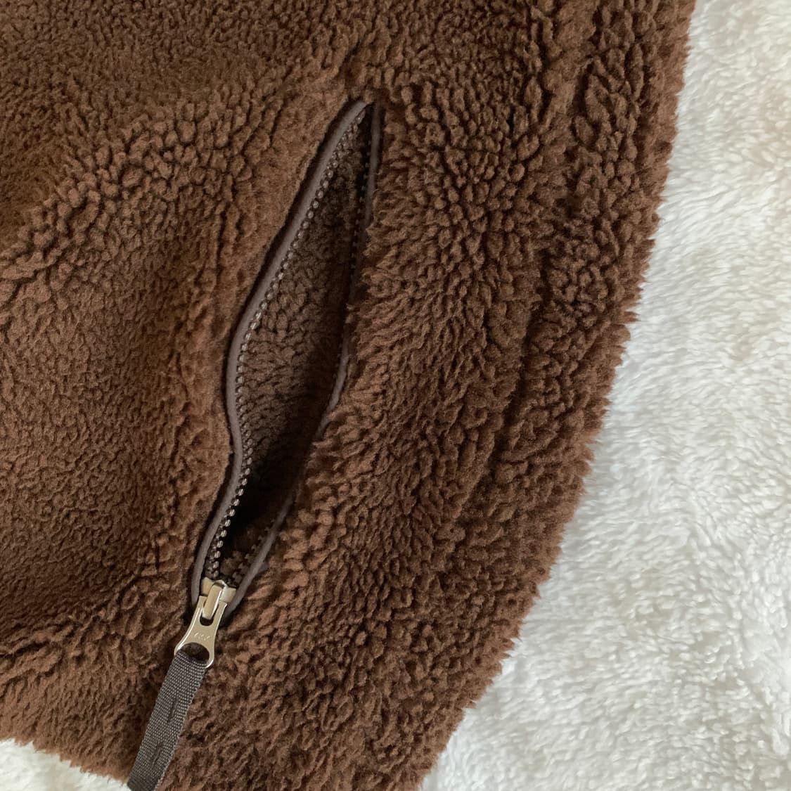 일본 빈티지 RAGEBLUE 브라운 후리스 집업 플리스 자켓 상품이미지7