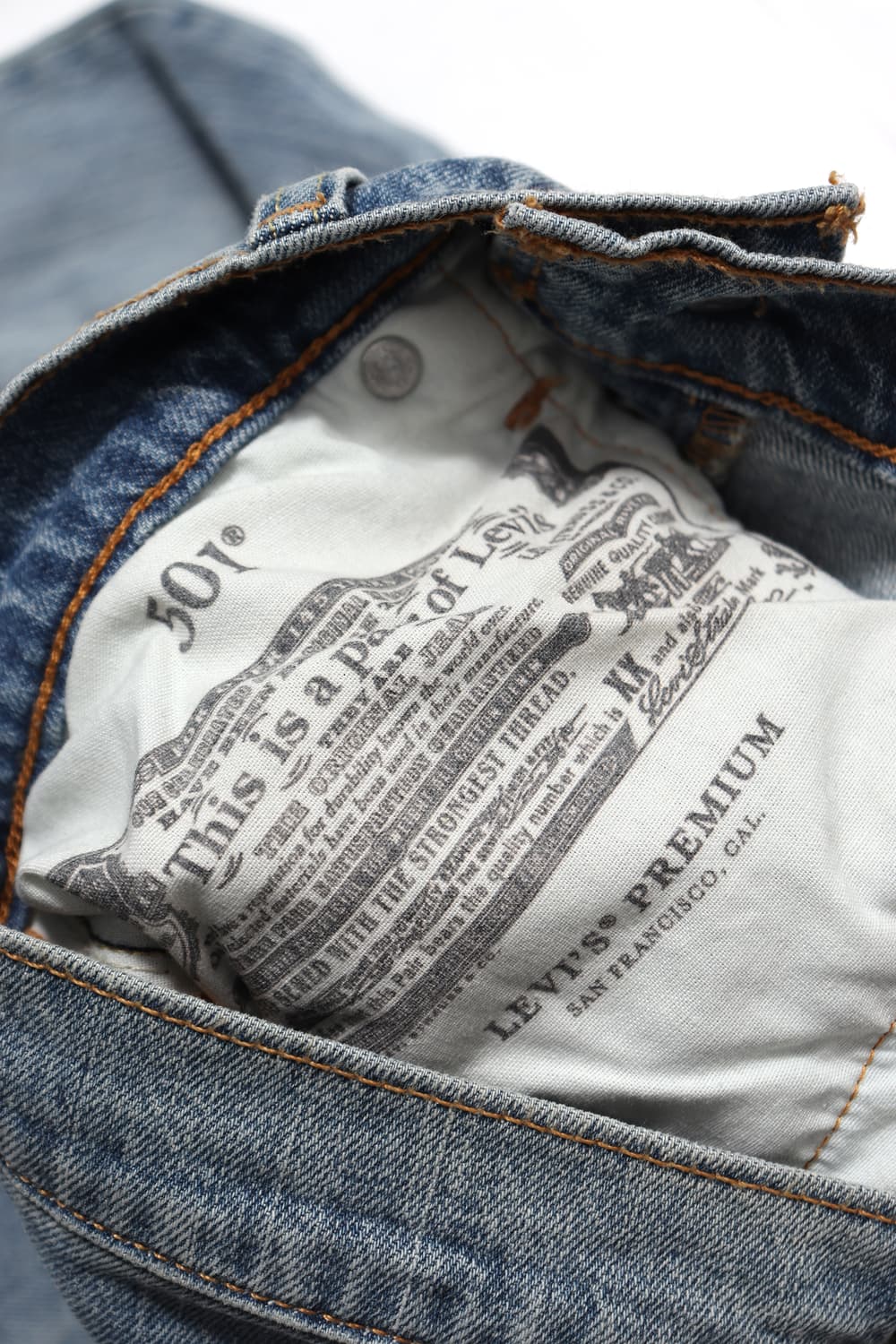 LEVIS 501 BIG E 리메이크 데님 팬츠 women 25 상품이미지8