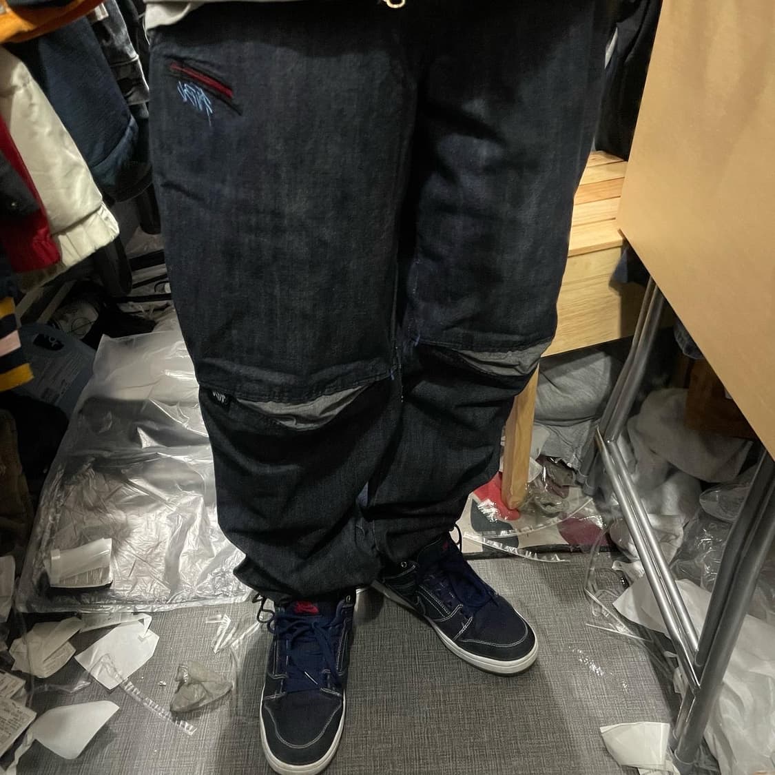 후부(FUBU) 힙합 올드스쿨 데님팬츠 상품이미지1