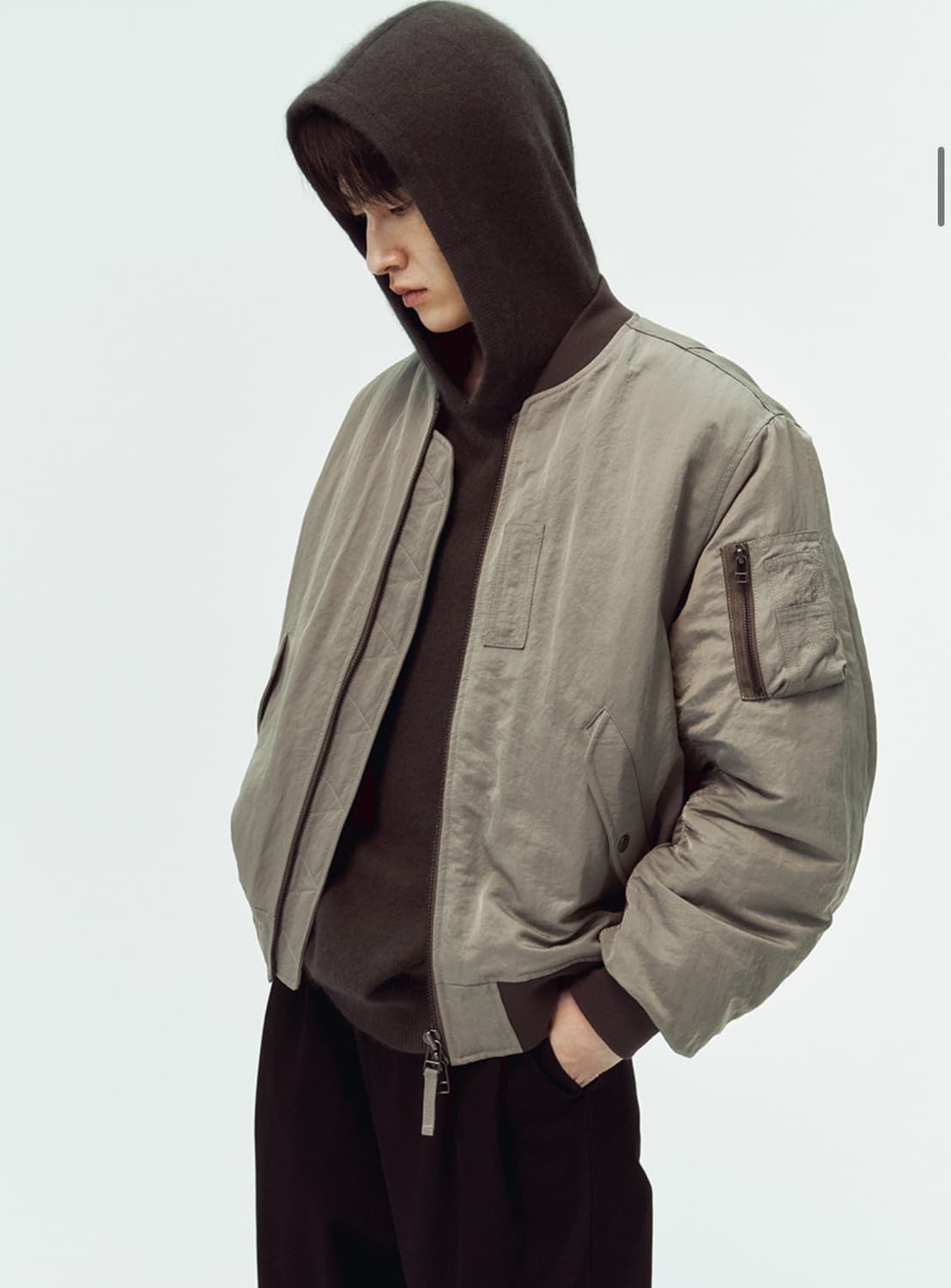 블랭크룸 MA-1 올리브 색상 3사이즈 상품이미지3