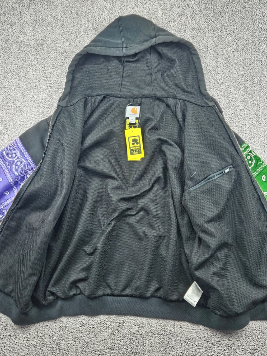 칼하트 페이즐리 반다나 커스텀 스웻 후드 집업 ( M ) / 11486 상품이미지10