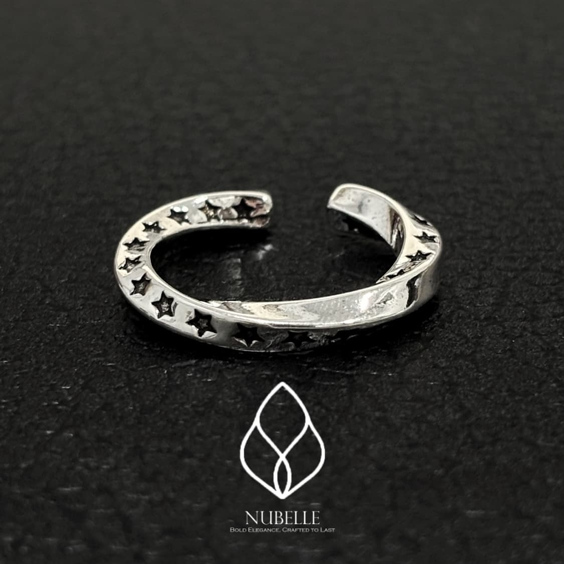 🌗 Twisted star ring /트위스트 925실버 스타 반지 상품이미지8