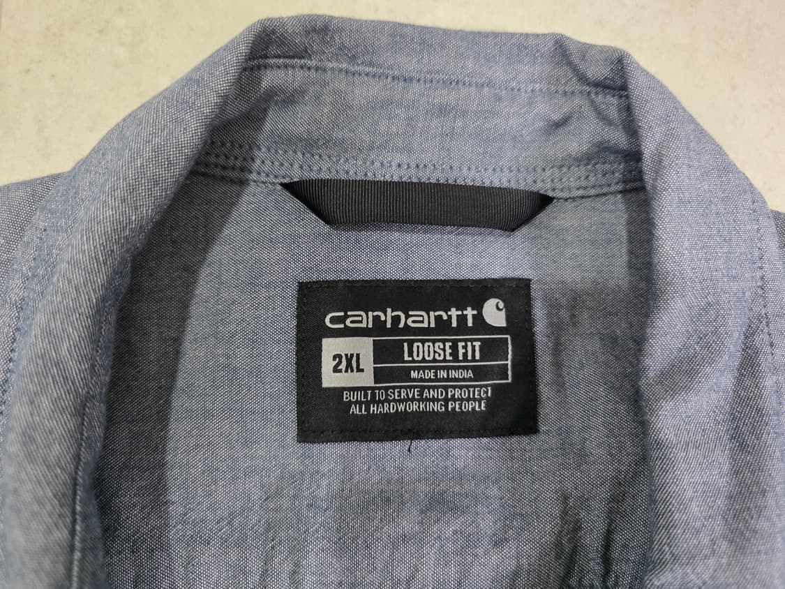 칼하트 샴브레이 셔츠(데님) 2XL 상품이미지3
