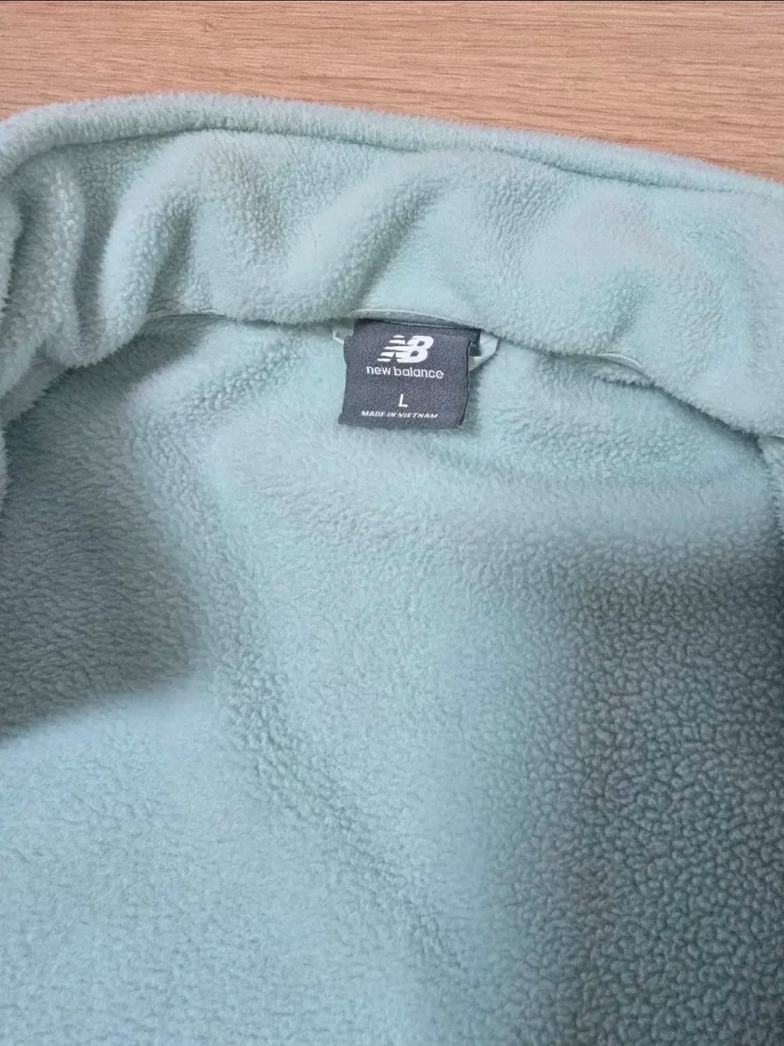 뉴발란스 민트색 플리스 집업 자켓 상품이미지2