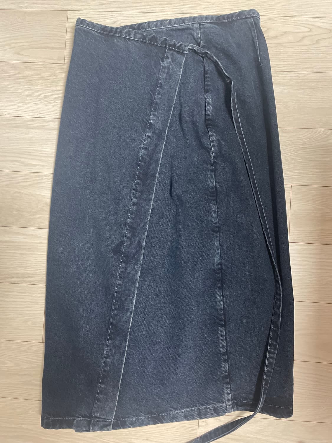 빔바이롤라 랩 데님 미디 스커트 s 상품이미지6