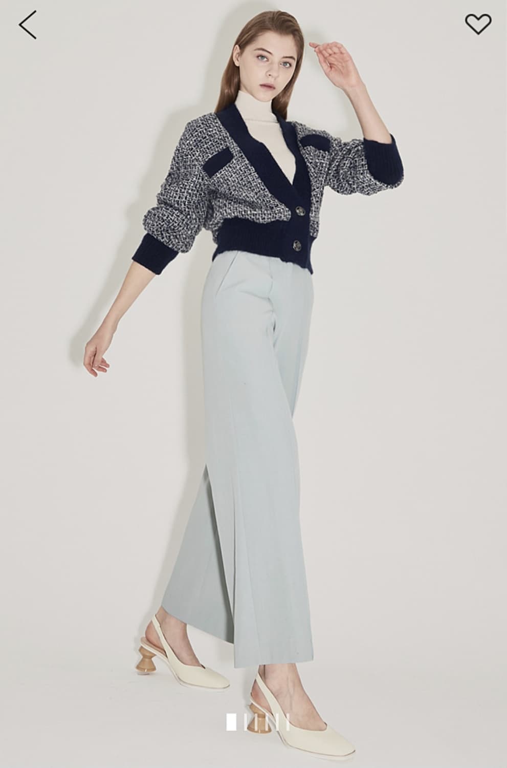 (1회 착용)랑방컬렉션 테이퍼드 팬츠 55사이즈 상품이미지2