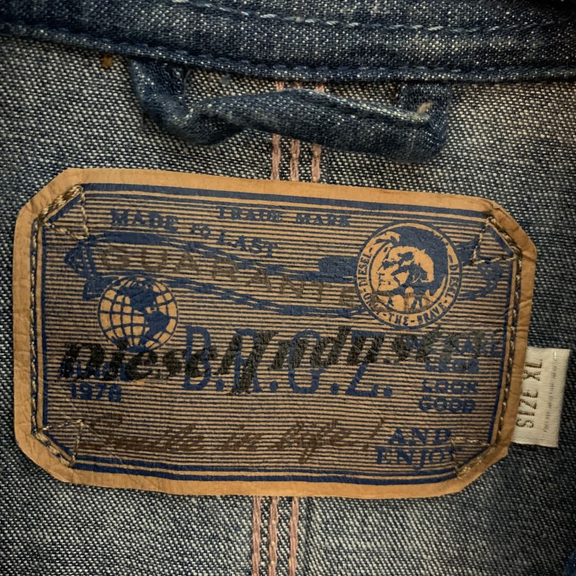 XL DIESEL 디젤 샌포라이즈드 데님 청 워크 초어 자켓 상품이미지7