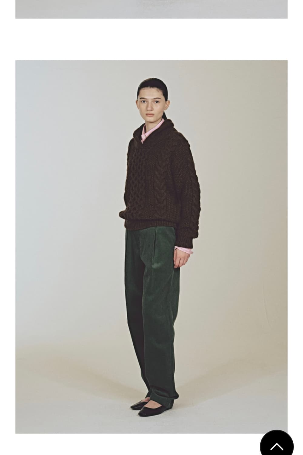 시엔느 코듀로이 팬츠 그린 M 상품이미지2