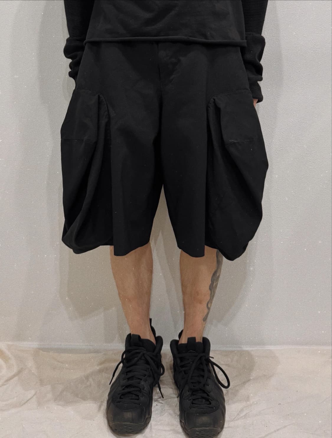 꼼데가르송 옴므 플러스 18ss 사이드 벌룬 버뮤다 팬츠 상품이미지1
