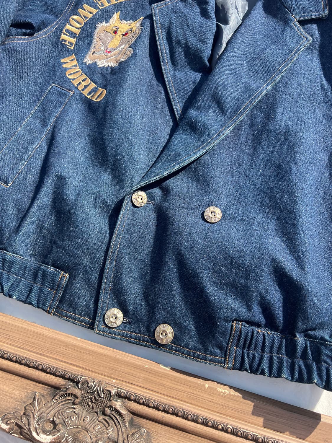 블루종 더블 데님 자켓 상품이미지5