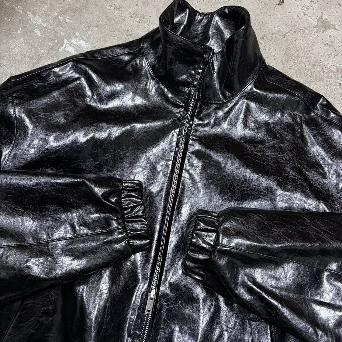 무신사 스탠다스 레더 트랙 재킷[2398] 상품이미지5