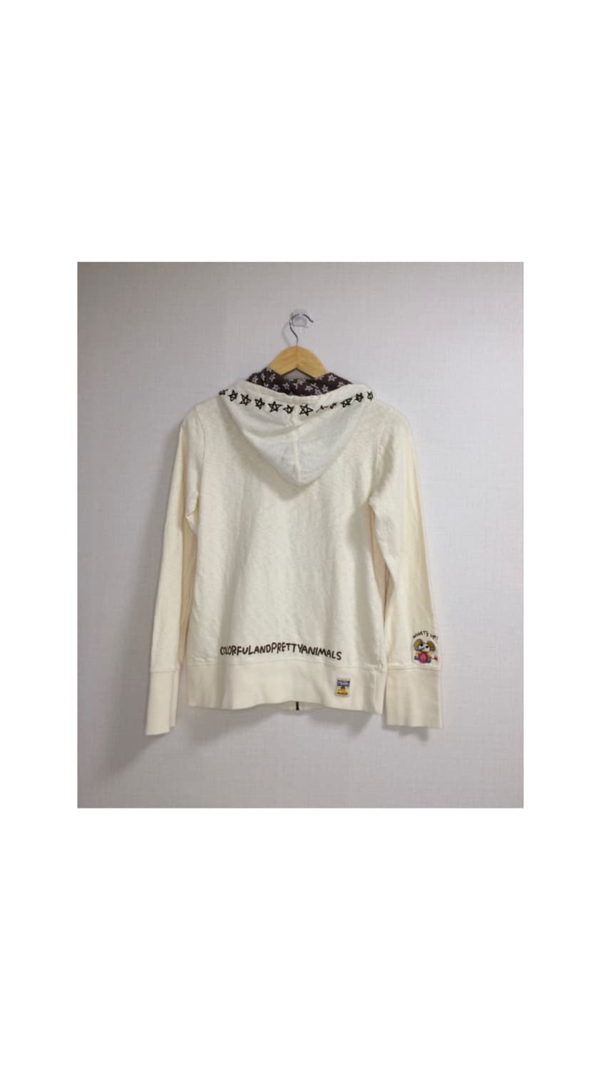 빈티지 아이보리 자수 후드집업 상품이미지5