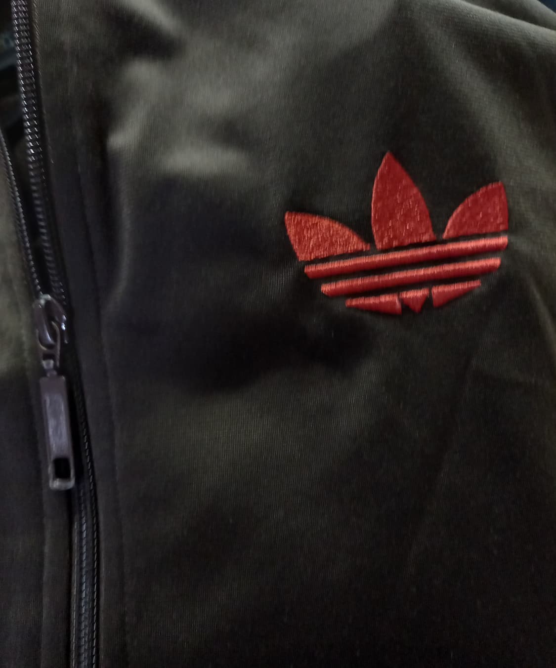 아디다스 파이어버드 브라운 오렌지 트랙탑 저지 져지집업 100/L 상품이미지3