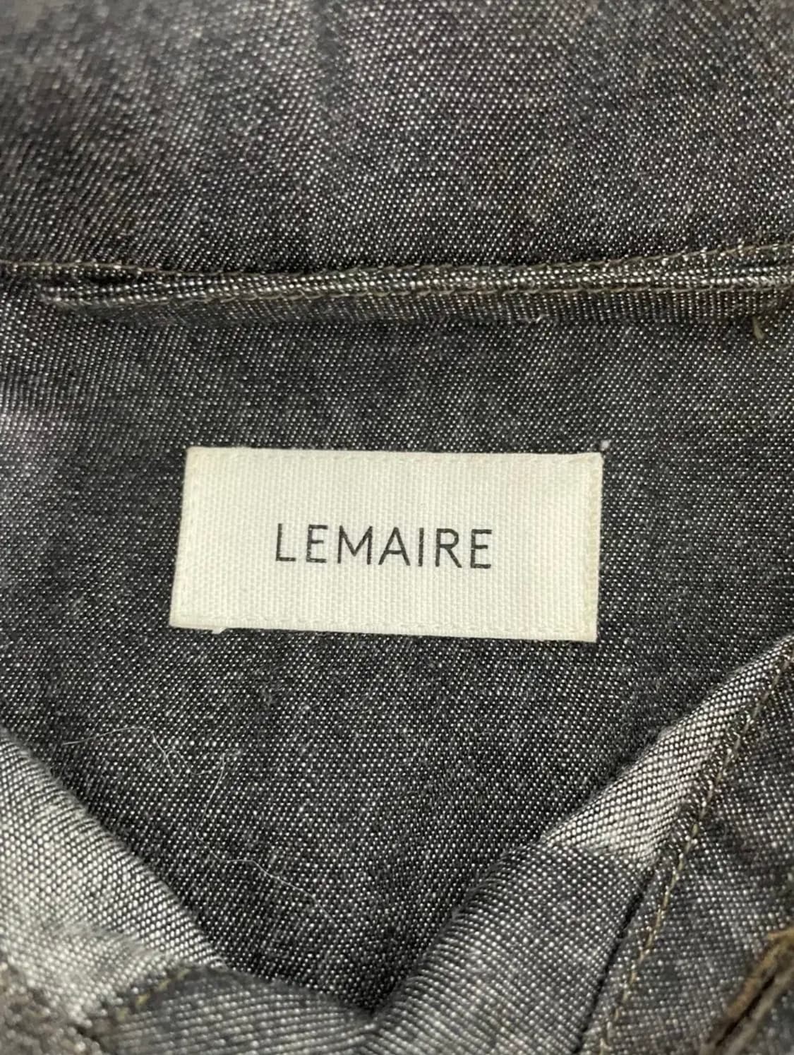 새상품 르메르 샴브레이 셔츠 48 다크그레이 상품이미지2