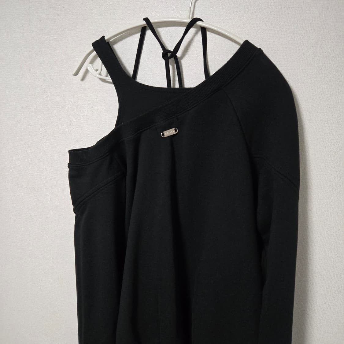 나체 슬릿 코튼 맨투맨 /여성 맨투맨/여자 맨투맨  상품이미지6