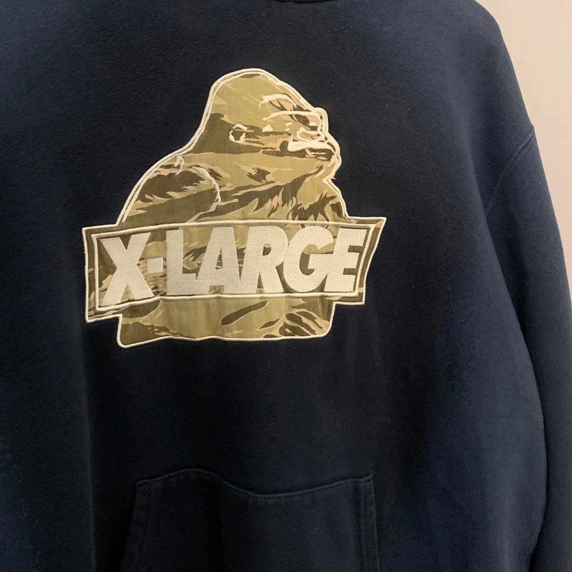 L X LARGE 엑스라지 카모 빅로고 스트릿 기모 후드티 상품이미지3