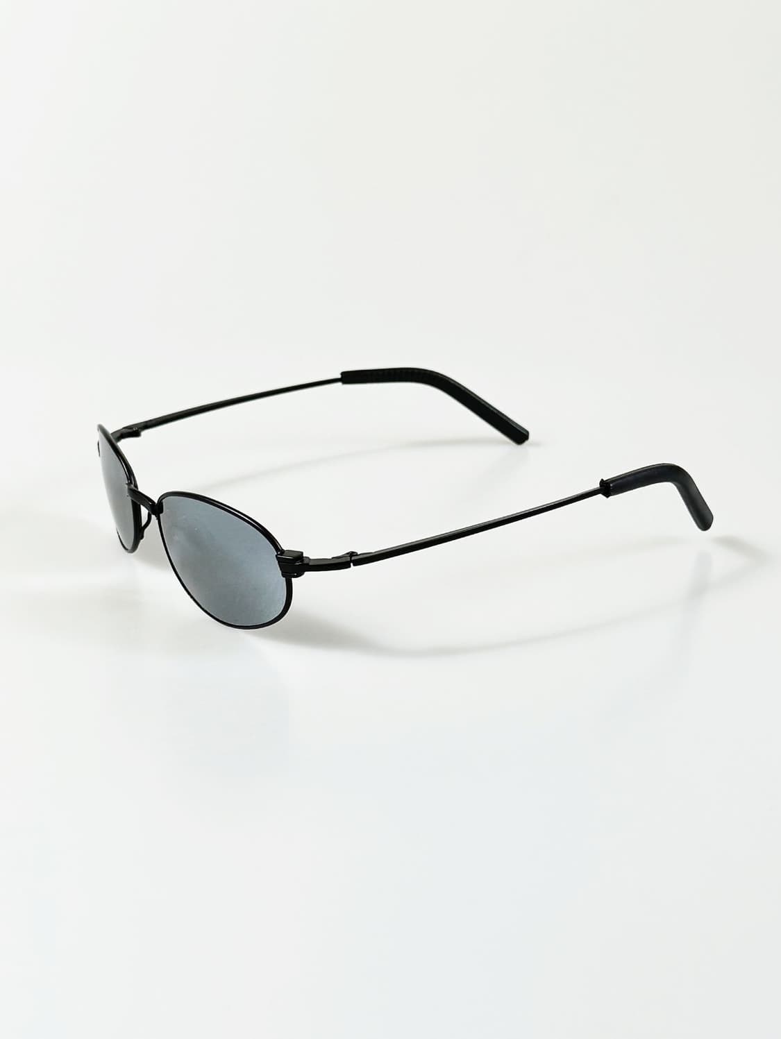 90s JOANNA 블랙 슬림 오벌 프레임 빈티지 선글라스 상품이미지3