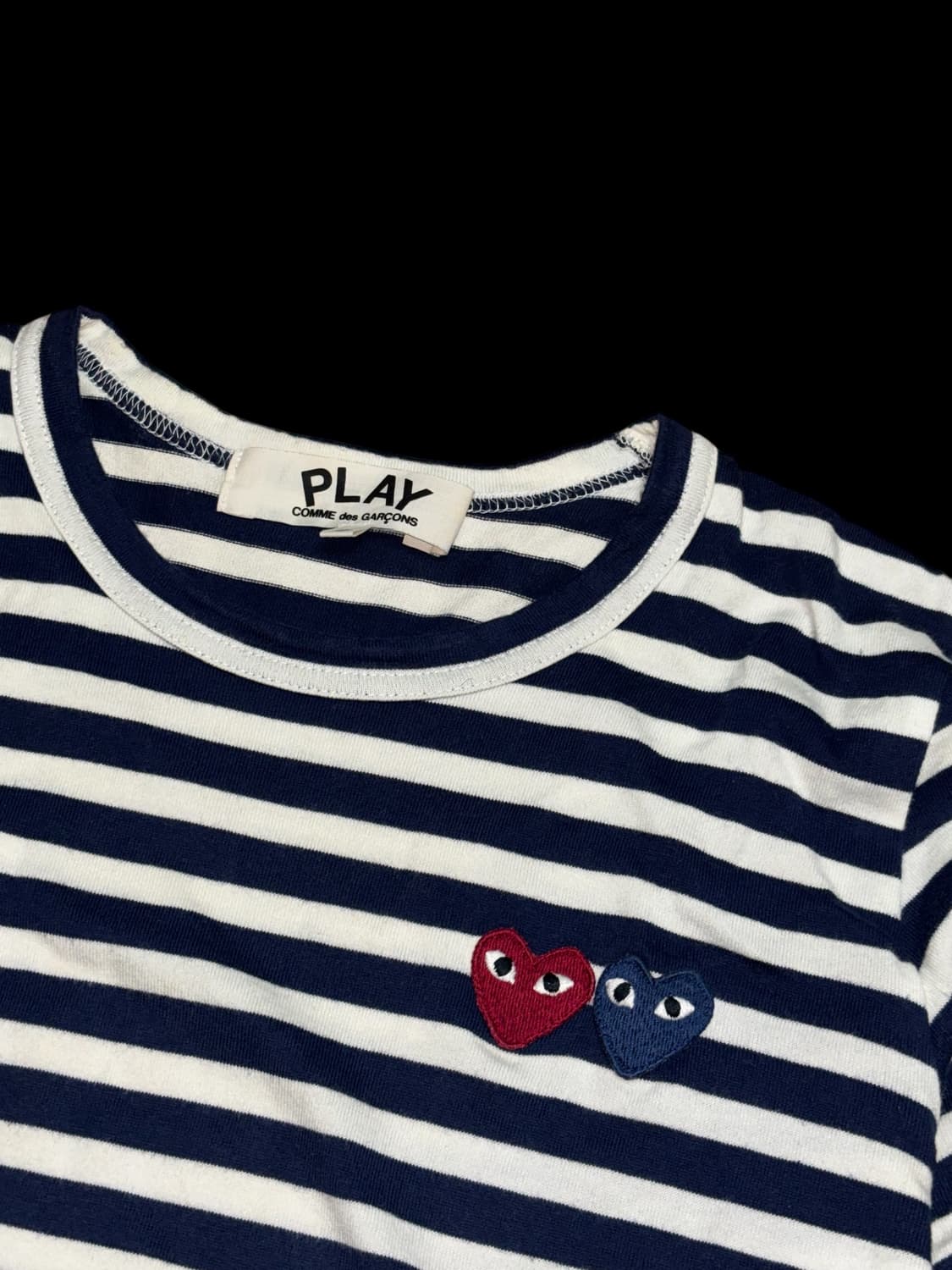 꼼데가르송 더블하트 플레이 롱슬리브 상품이미지1