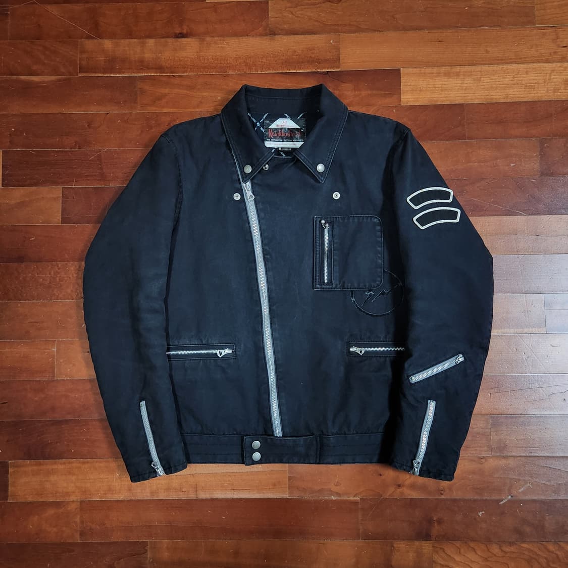 네이버후드 프라그먼트 20주년 기념 코튼 라이더 자켓 상품이미지1