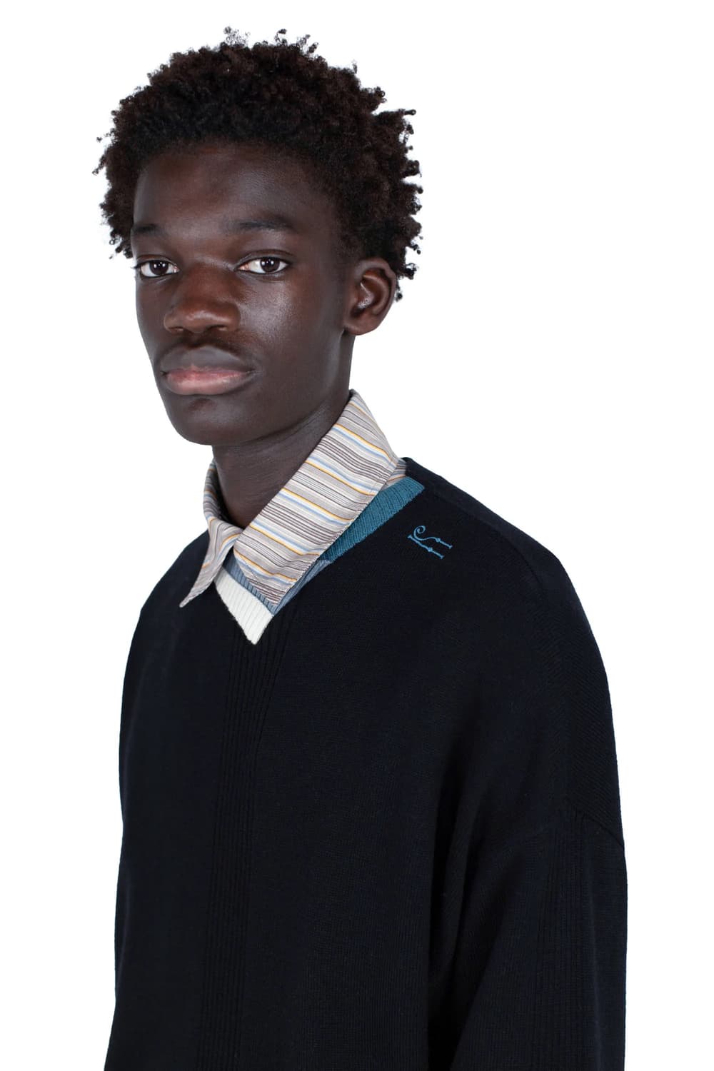 [52]키코 코스타디노브 25fw VIG 멀티 카라 니트/블랙 상품이미지2