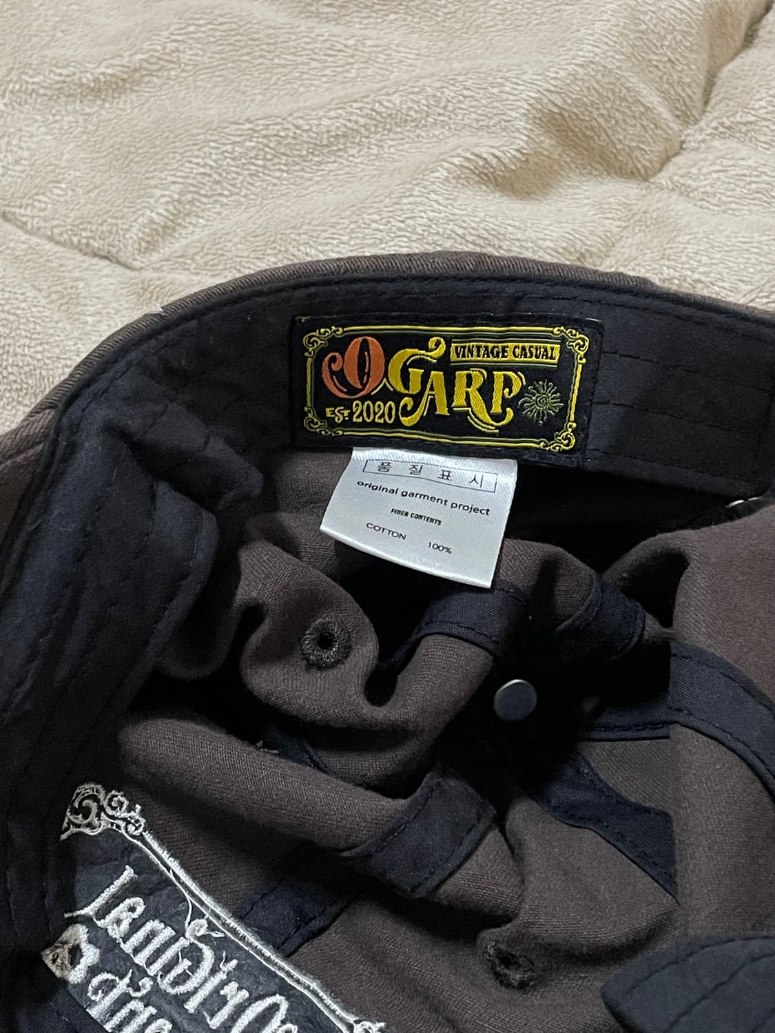 빈티지 오가프 볼캡 브라운 상품이미지3