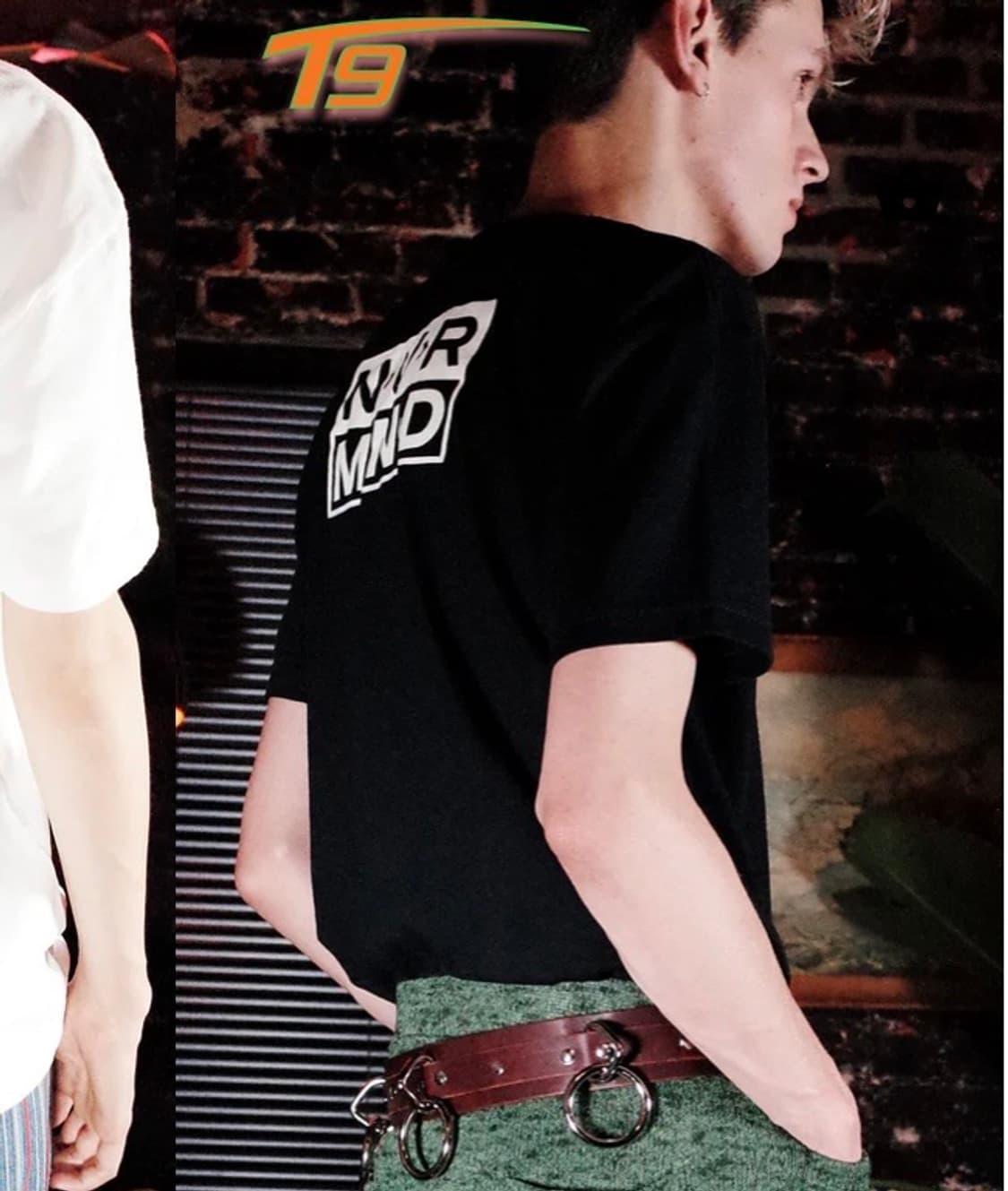 homme boy 노코멘트 텍스트 프린팅 반팔 티셔츠 상품이미지2