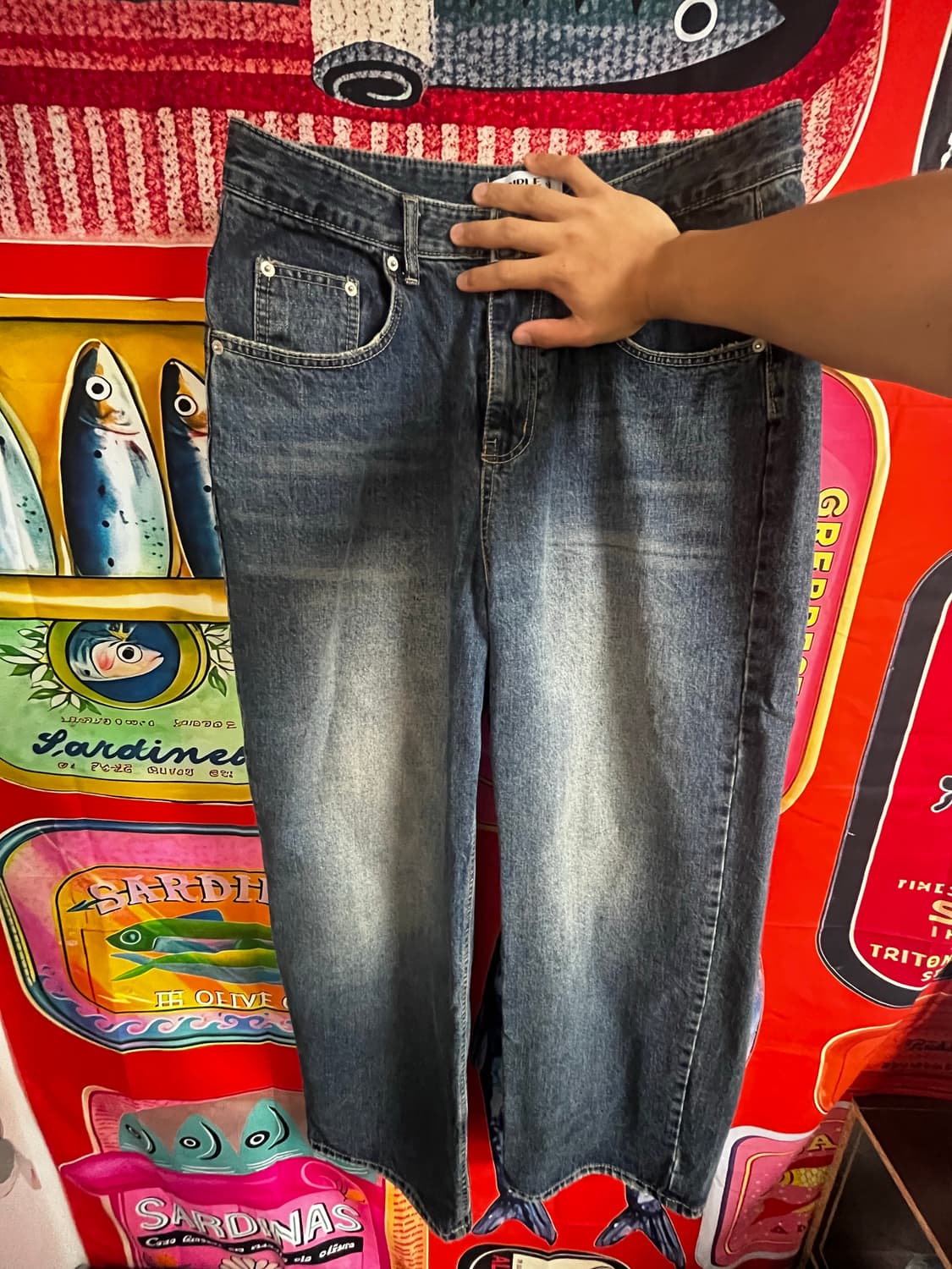 일본 빈티지 와이드 데님 상품이미지1