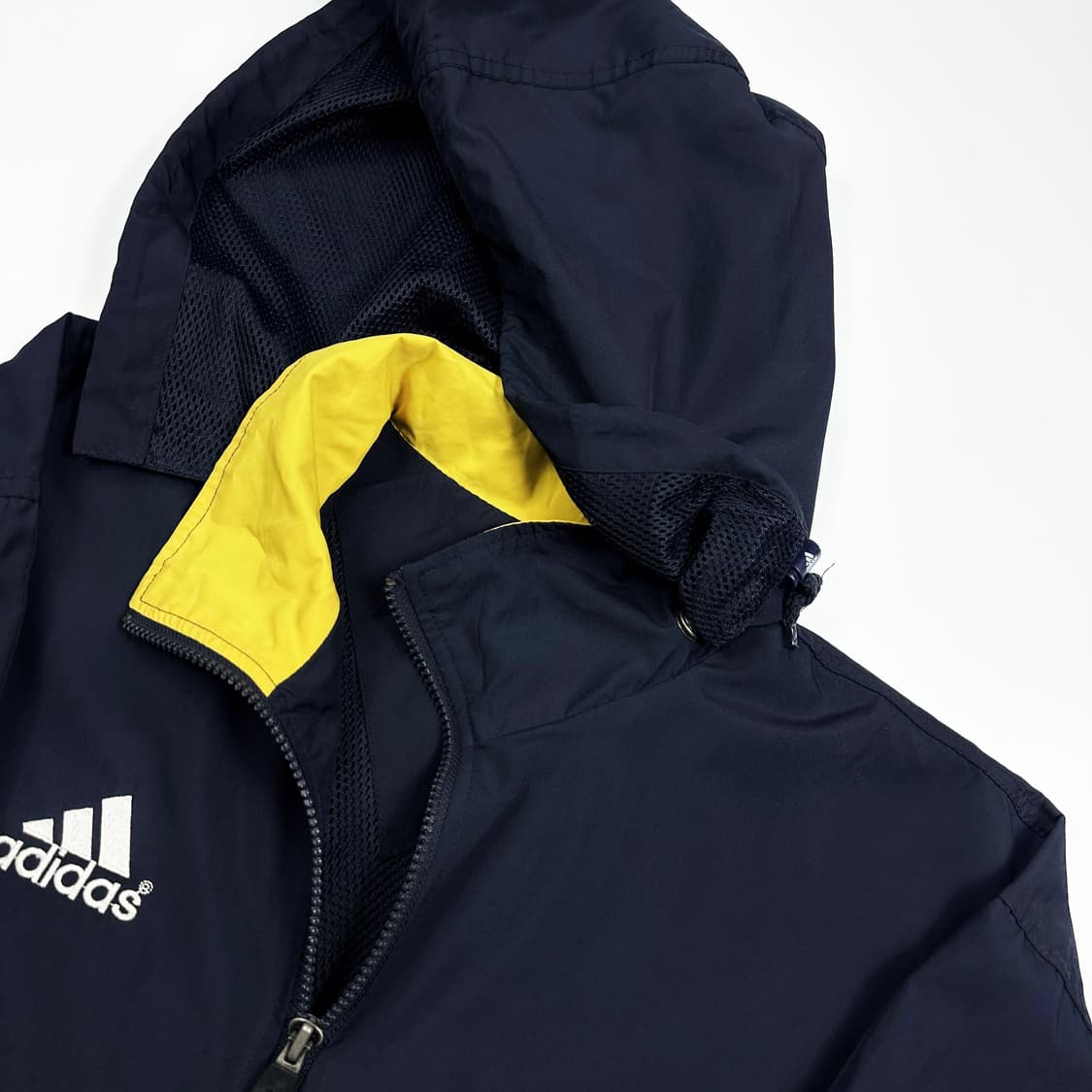 00s 아디다스 올드스쿨 오버핏 우븐 레인자켓 다크네이비 L 상품이미지4