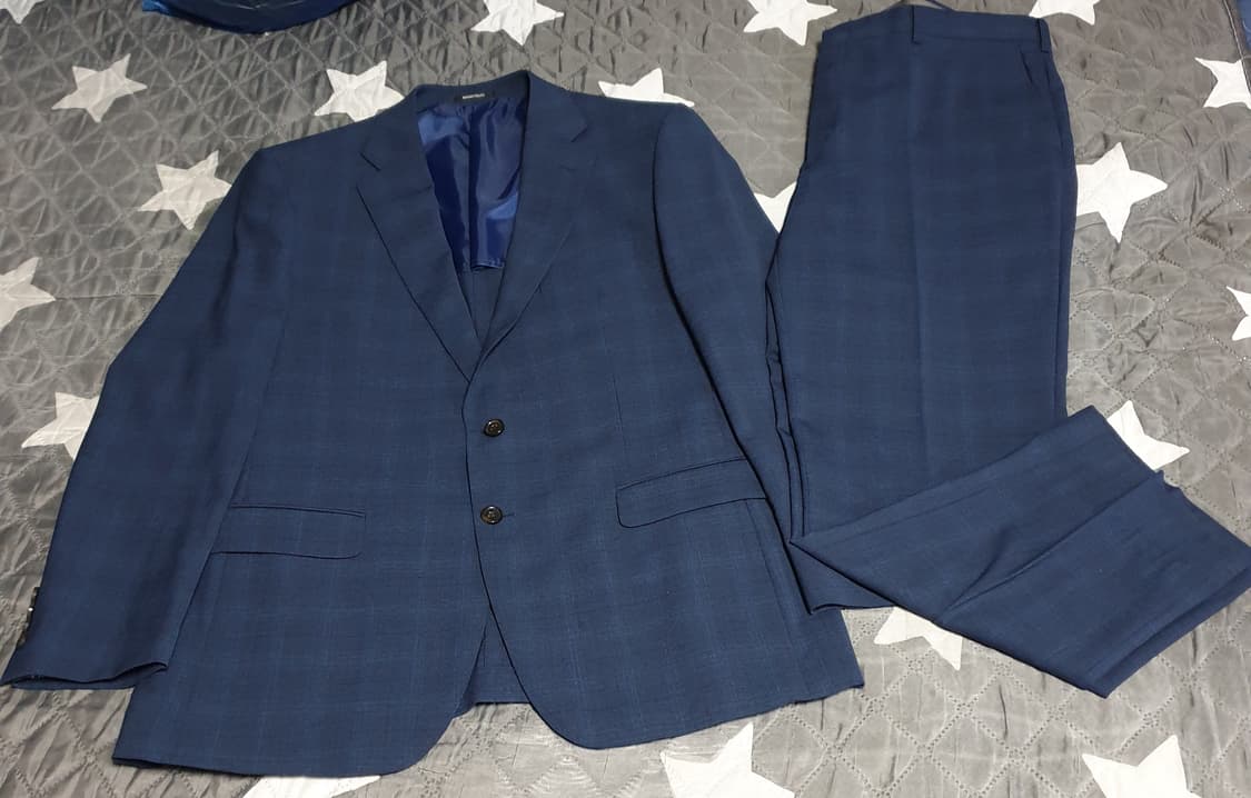 맨잇수트 트윌 봄 여름용 클래식 수트셋업 네이비 상품이미지1
