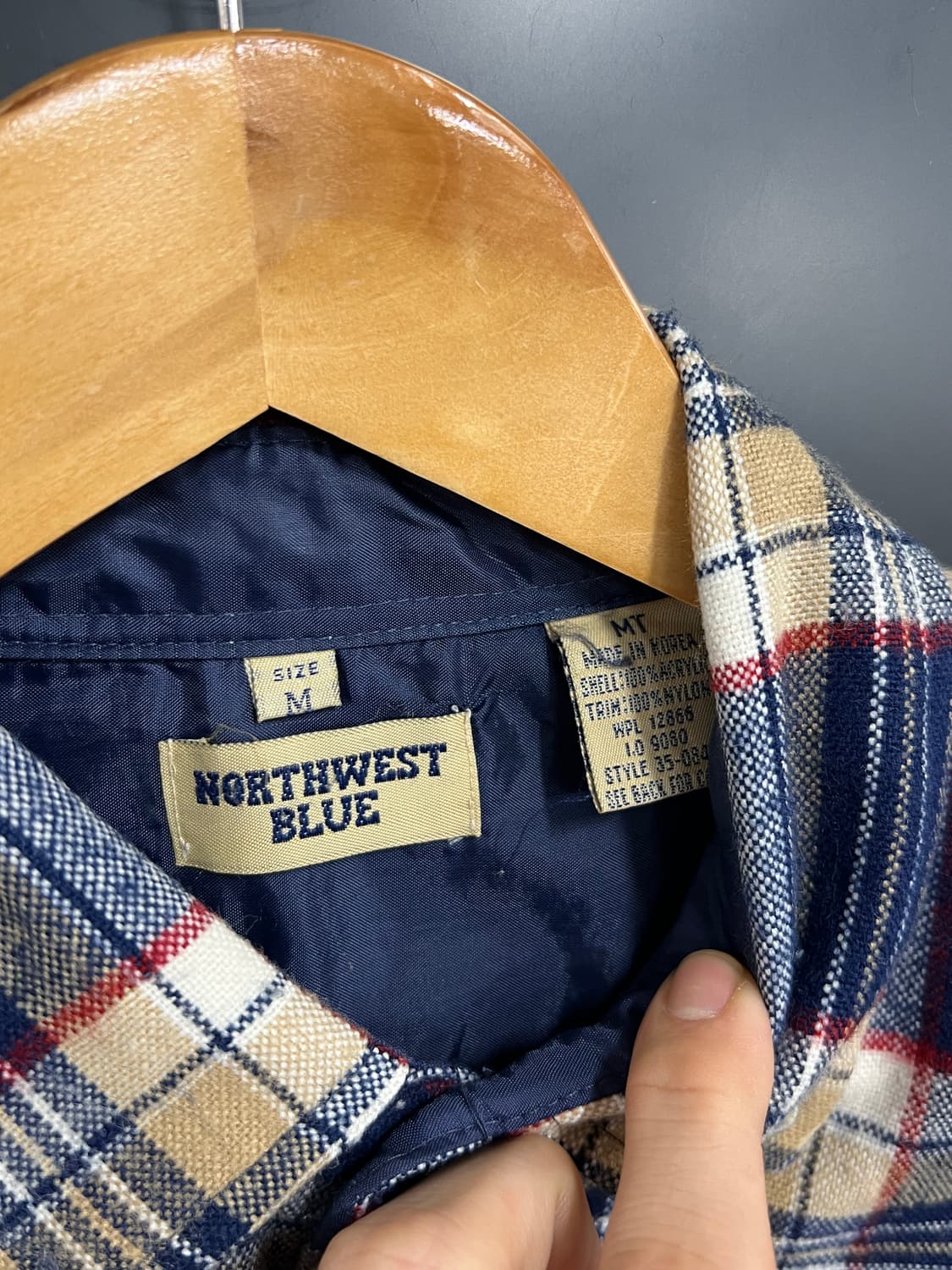 90s, North West Blue Vintage 노스웨스트 블루 플라 상품이미지3